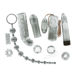 Большой вибронабор BESTSELLER CRYSTAL DIAMOND (Цвет: прозрачный)