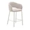 Полубарный стул Maina 65 см, бежевый шенилл, бежевые ножки
