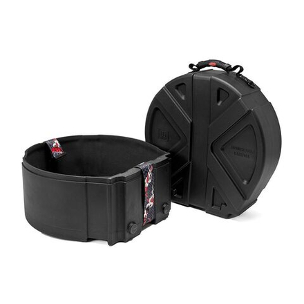 Ударопрочный кейс ЧЕРНЫЙ с отделкой велюр - для малого барабана - DGCASE DARUMA 14TF (5in - 8,5 in)