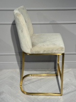 Стул барный Ist Casa Пресли, бежевый, матовое золото