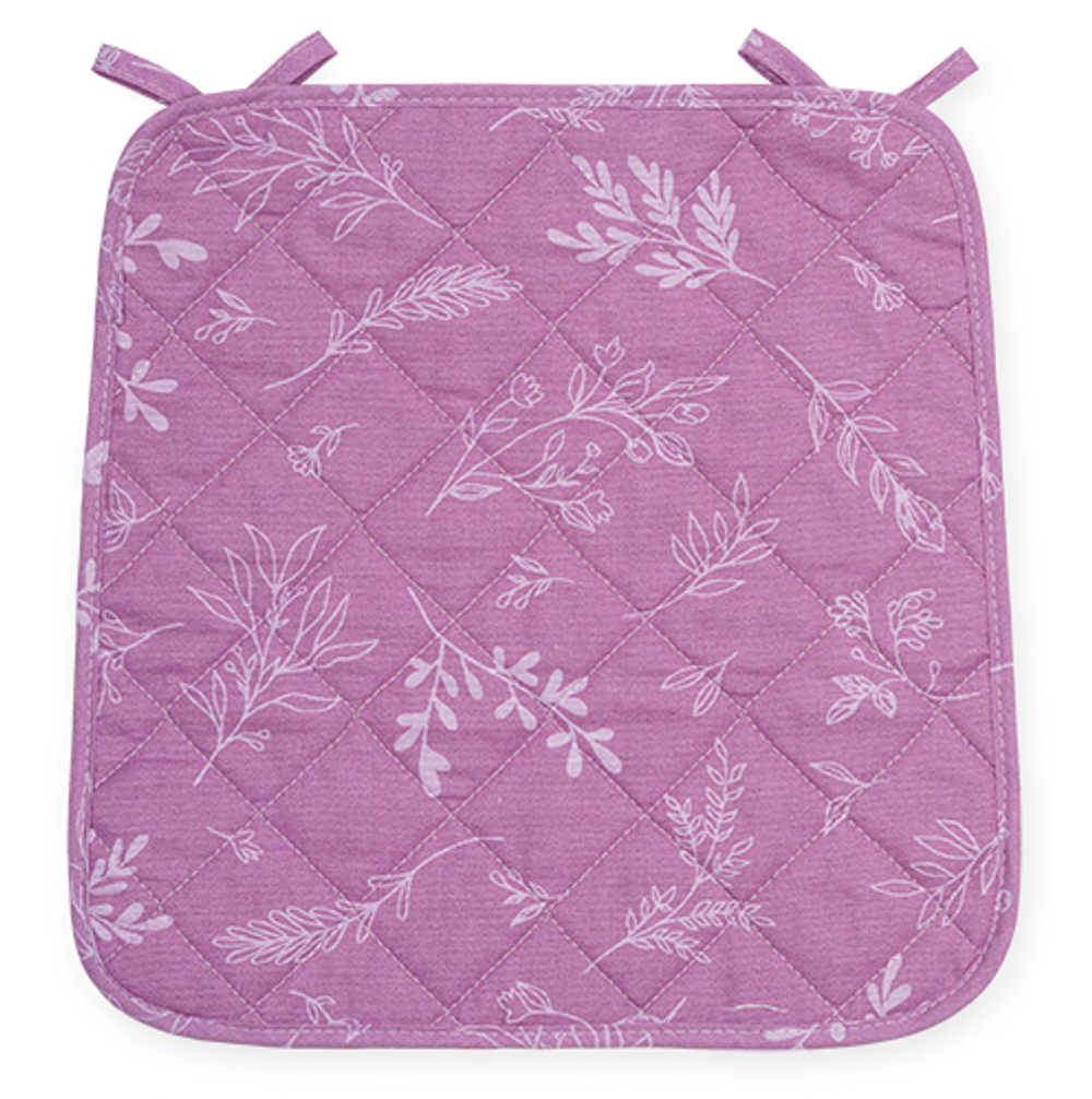 Чехол на стул с завязками 35х38"Радушная хозяйка (Традиция)» (Ботаника (сирень))