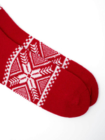 Теплые шерстяные носки Н212-19 красный