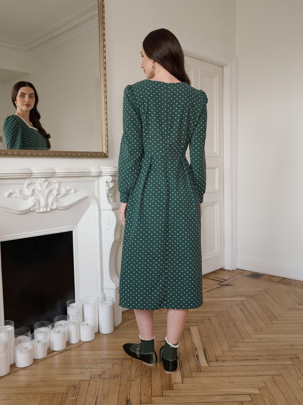 Платье длинное кружевное