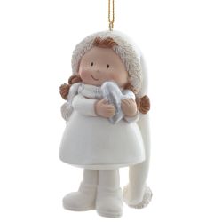 GAEM Фигурка декоративная подвесная "Девочка", L5 W5,5 H9,5 см, 2в.
