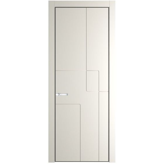 Межкомнатная дверь эмаль Profil Doors 3PA перламутр белый глухая профиль серая ночь