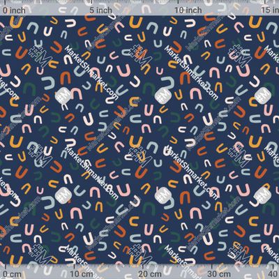 Принт-компаньон. Абстракция на темно-синем by Sun_Tati 370 DPI