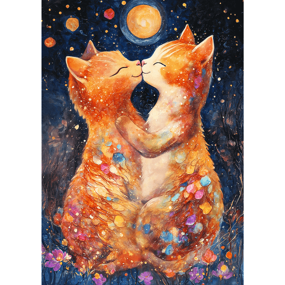 Pazl / Пазлы / Puzzles - "500" - Moonlight Kiss