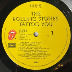 Винтажная виниловая пластинка LP The Rolling Stones Tattoo You (Japan 1981) (No Obi) Black Limousine