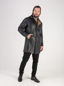 Дубленка зимняя натуральная длинная куртка