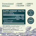Nobi Nutrition, комплекс цитрата магния с оксидом магния, для максимального усвоения, 500 мг, 60 капсул