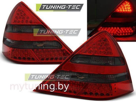 Задние фонари red smoke led v1 для Mercedes SLK R170 red smoke led