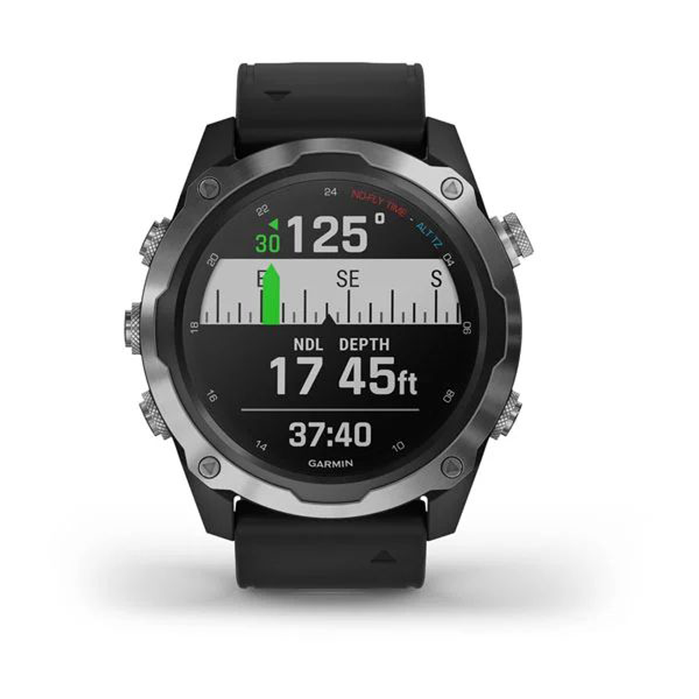 Умные часы Garmin Descent Mk2 стальные с черным ремешком 010-02132-10