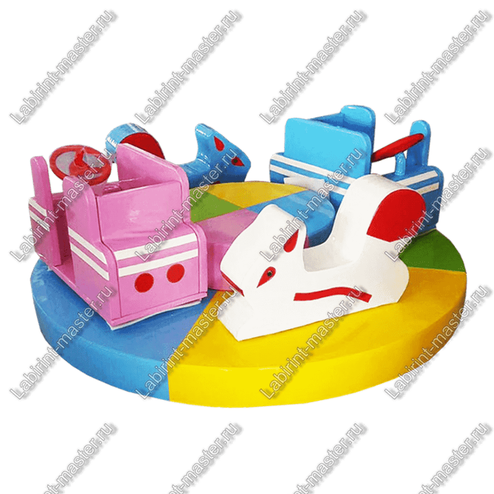 Электрическая карусель детская 4KIDS "В погоне за белочкой"