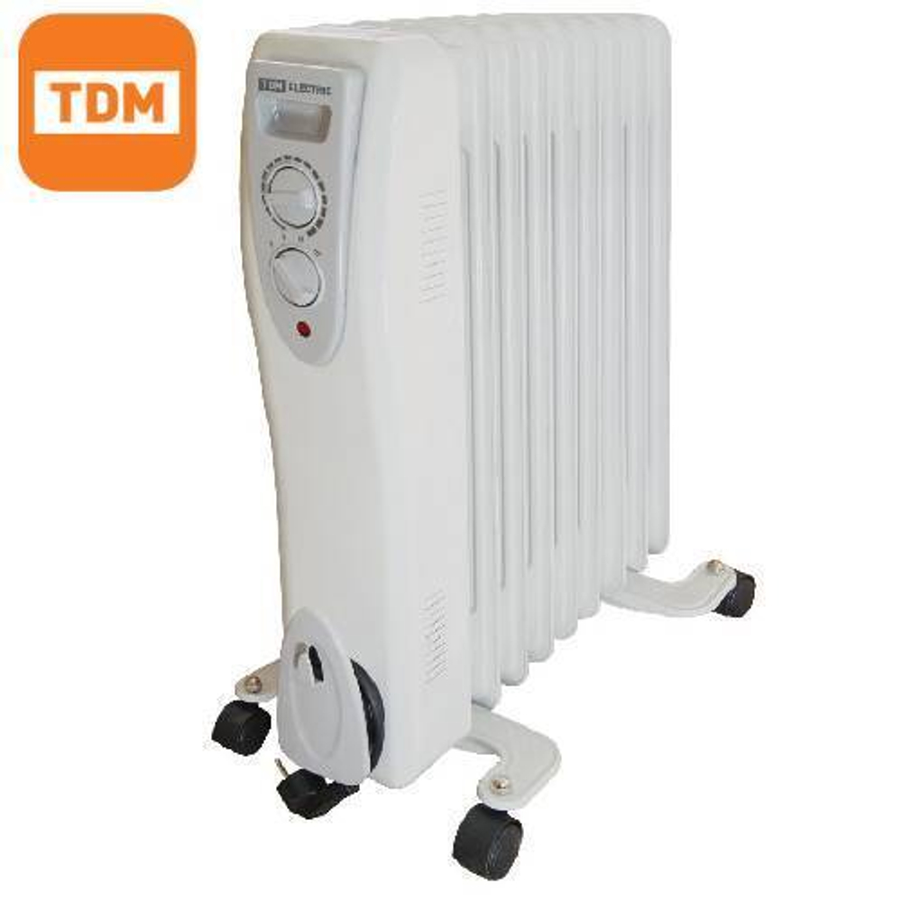 Масляный обогреватель без вентилятора 9 секций 2кВт TDM SQ2501-0902