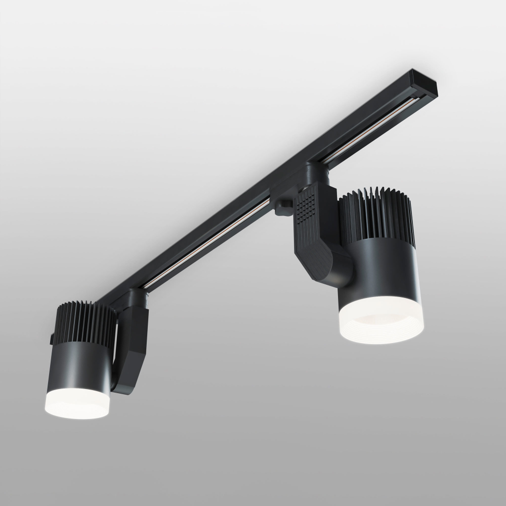 Трековый светодиодный светильник Accord черный 20W 4200K LTB36