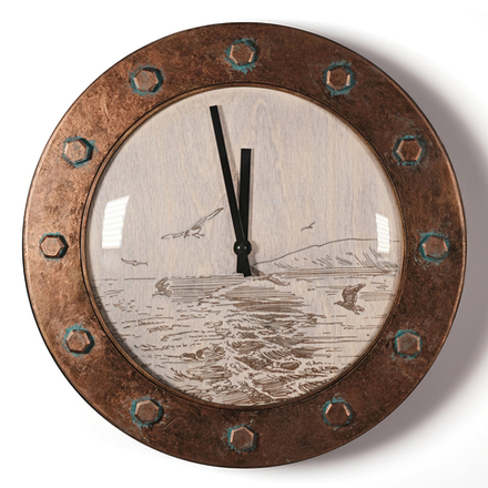 Часы настенные "Иллюминатор" со стеклом