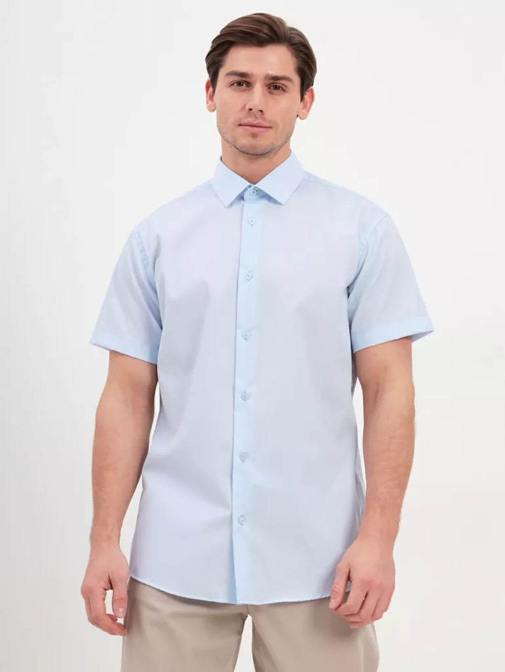Сорочка GREG Regular fit 210/201/4290/Z "Однотон с отделкой. Non Iron"