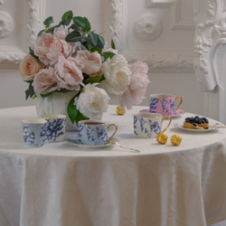Чайная пара «Blue Garden. Белый дизайн» в подарочной коробке