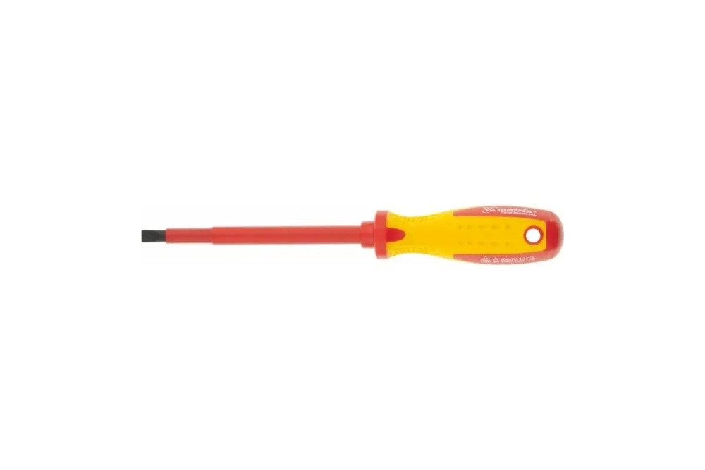 Отвертка Insulated SL4,0x100 мм MATRIX PROFESSIONAL 12916