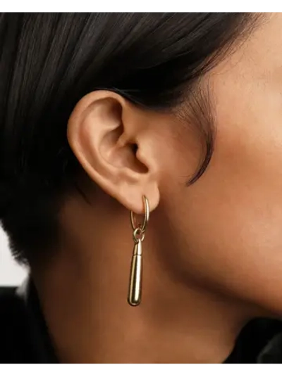 Одиночная серьга Jupiter Large серебро 925 пробы покрытое золотом