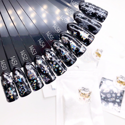 Zoo Фольга для литья переводная Серебро Микс 1452, 4х50см, прозрачная