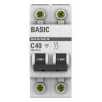 Автоматический выключатель 2P 40А (C) 4,5кА ВА 47-29 Basic