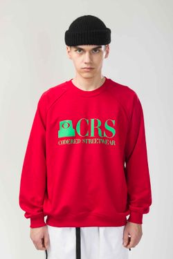 Толстовка крюнек Firm Wide Summer Красный CRS