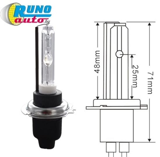 Лампа ксеноновая H7 (AMP)