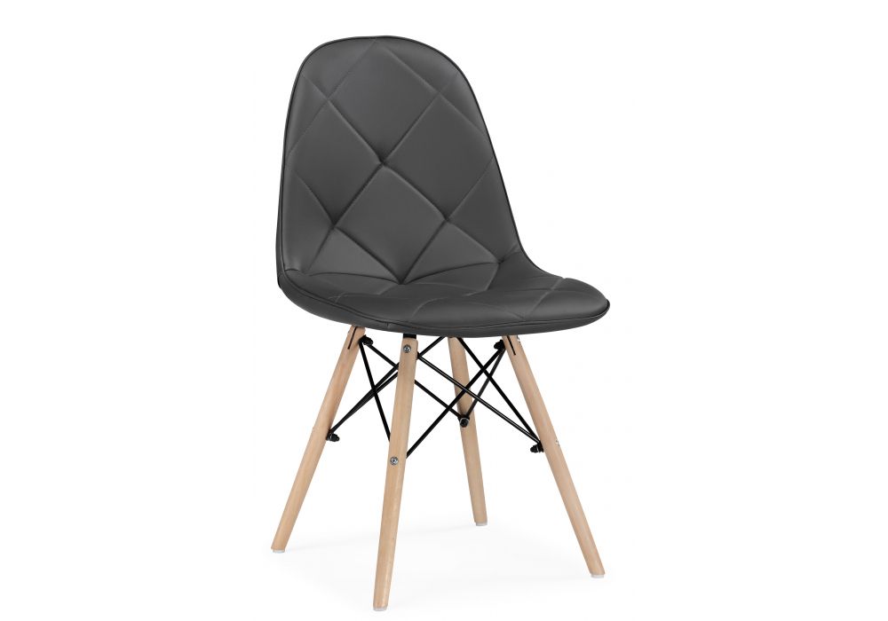 Деревянный стул Kvadro 1 gray / wood