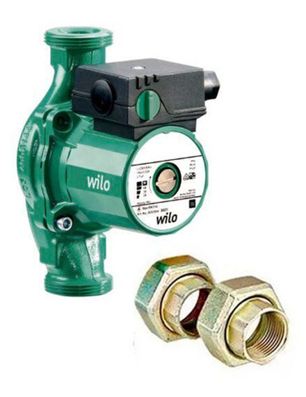 Насос циркуляционный Wilo Star-RS 30/2 (1х220В; 45Вт), с гайками
