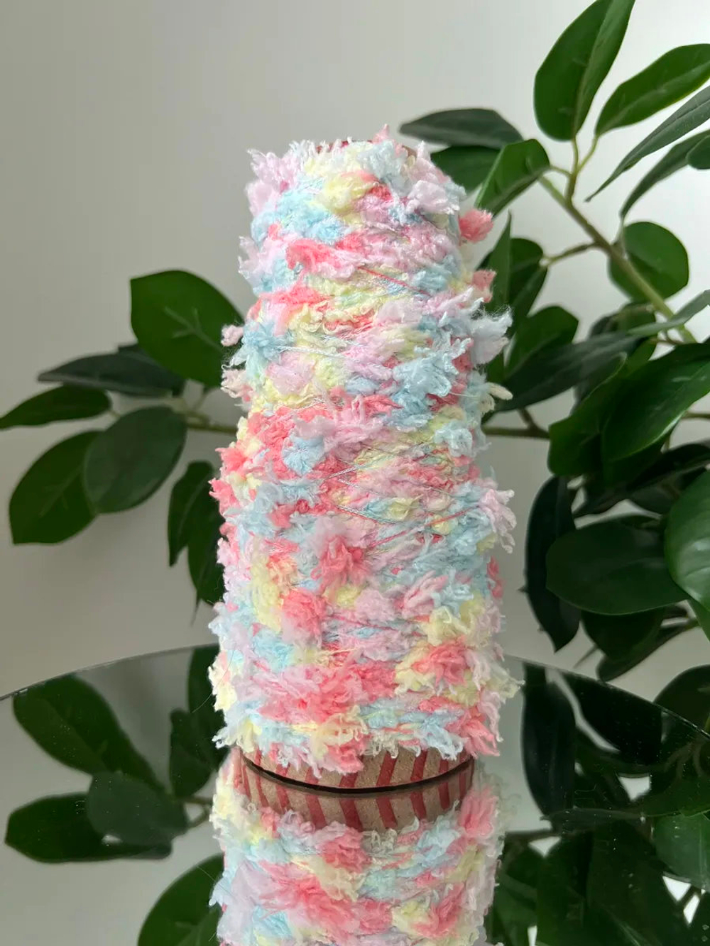 Пряжа Единорог UNICORN мультиколор с шишибриками 50 g
