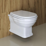 Унитаз подвесной безободковый с сиденьем BelBagno BOHEME BB115CH + BB115SC