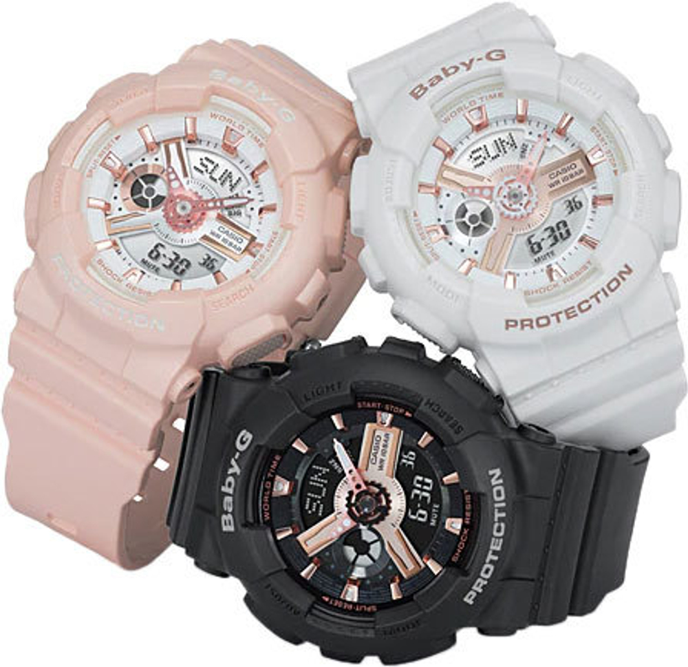 Японские наручные часы Casio Baby-G BA-110RG-7A