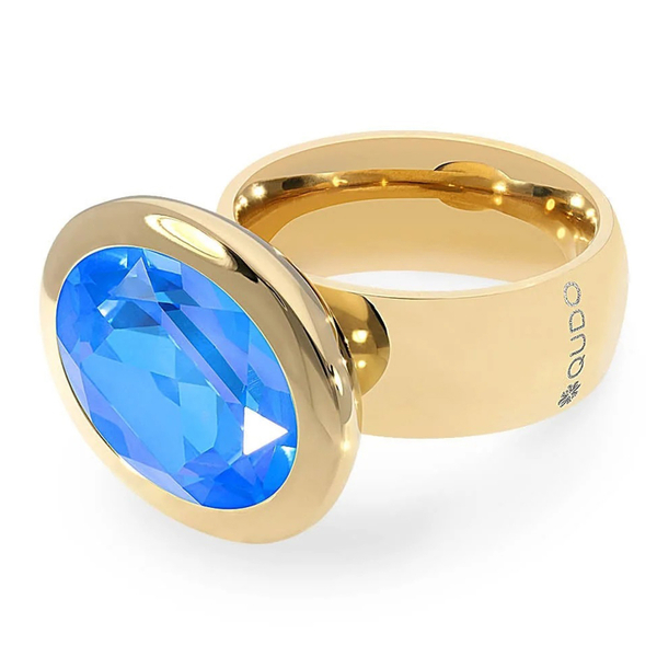 Кольцо Qudo TIVOLA big G royal blue delite 17.8 мм 651749/17.8 BL/G размер 17,8