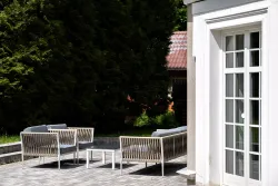 "Касабланка" лаунж-зона плетеная из роупа 5-местная, цвет серый