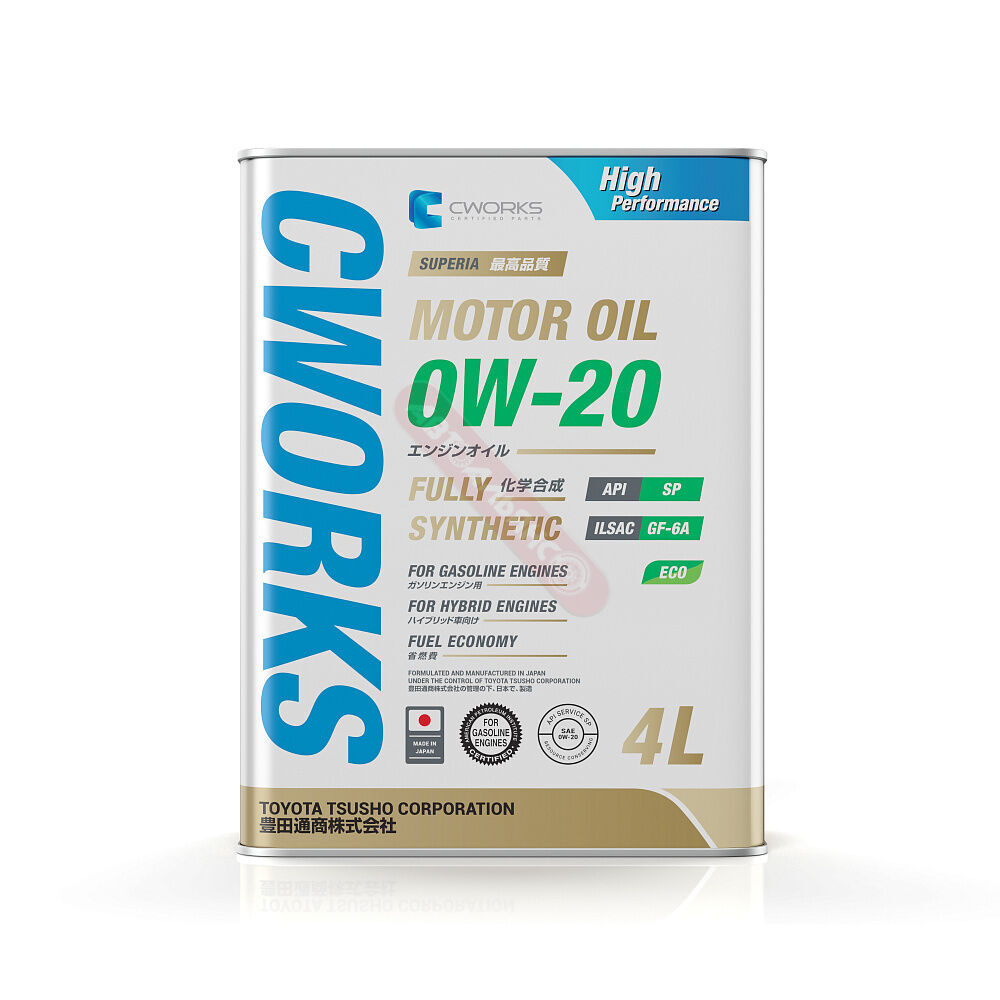 CWORKS SUPERIA 0w20 Motor Oil SP/GF-6A 4л синт.