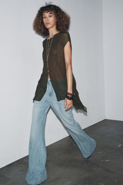 ZARA РУБАШКА — ZW COLLECTION, ХАКИ