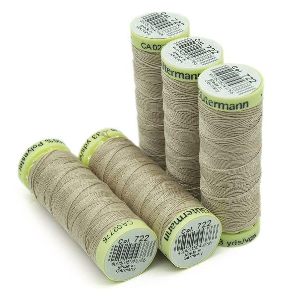 Нитки отделочные Gutermann Top Stitch 30 (30 метров), 5 кат. | 722 св.бежевый
