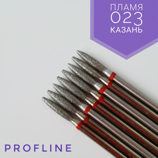 Алмазная насадка Пламя 023, красная насечка, Казань КМИЗ 856.104.243.100.023 ГСАПТ-2,3П-10М Тупое