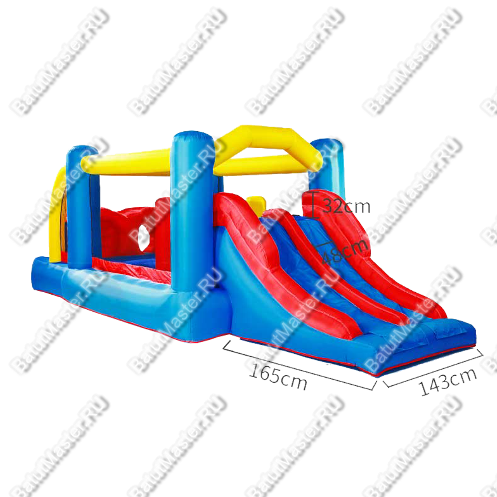 Батут для дачи "Непоседа" 5,6*2,55*1,9 м