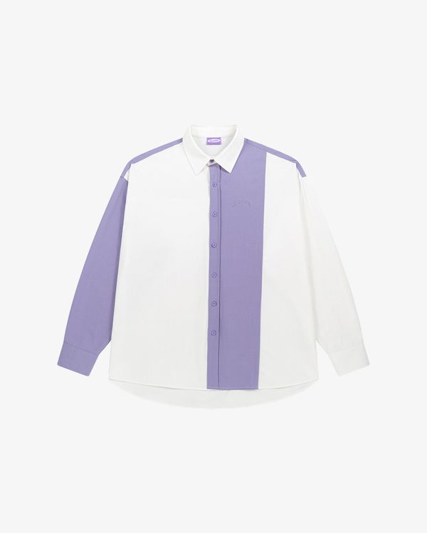 Сорочка Puff белый/фиолетовый - фото 5