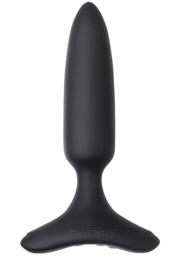 Черная анальная вибропробка HUSH 2 Size S - 12,1 см.