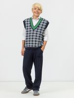 Жилетка для мальчика в школу AT1081 синий