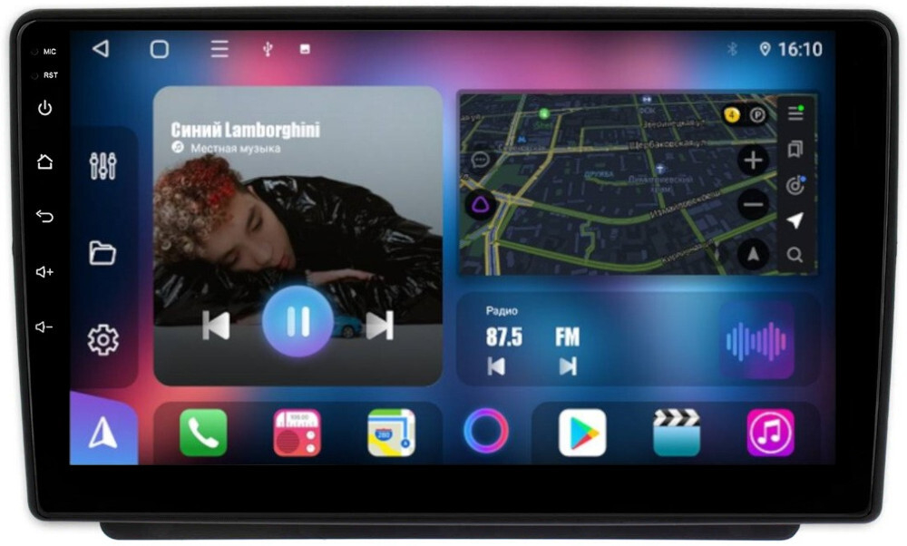 Магнитола для Land Rover Freelander 2003-2006 - FarCar BM9-9618 монитор 9.5" QLED на Android 14, TS10, 4+32Гб, CarPlay, 4G SIM-слот