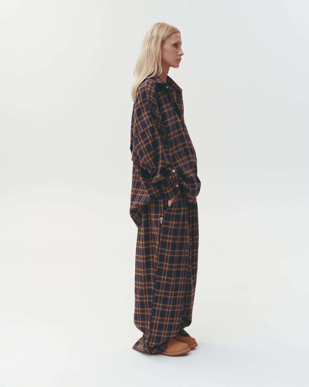 Рубашка One Two Cowboy Shirt темно-синяя