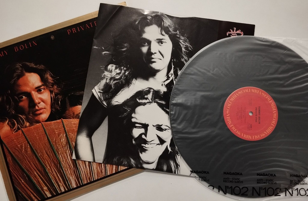 Винтажная виниловая пластинка LP Tommy Bolin Private Eyes (USA 1976)