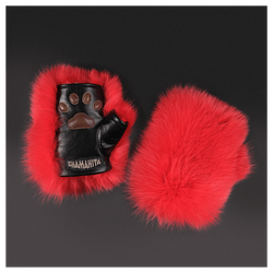 Митенки из меха «Полярная лисичка»