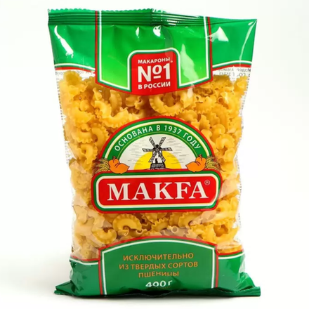 Макароны Makfa Петушиные гребишки 400 гр