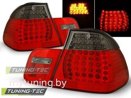 Задние фонари Bmw 3 E46 red smoke led