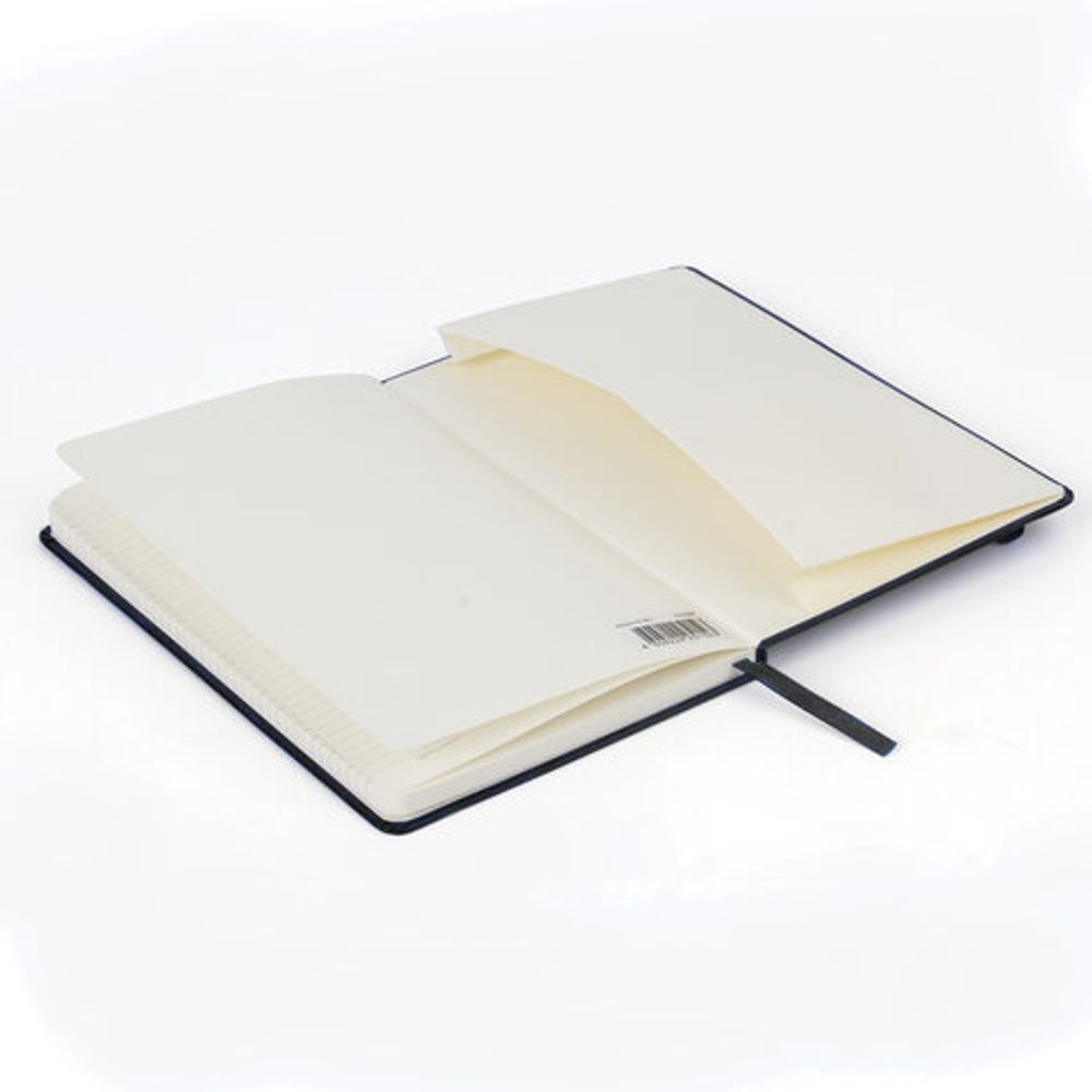 Блокнот в клетку с резинкой А5 (148x218 мм), 80 л., под кожу черный BRAUBERG "Metropolis Special", 111577